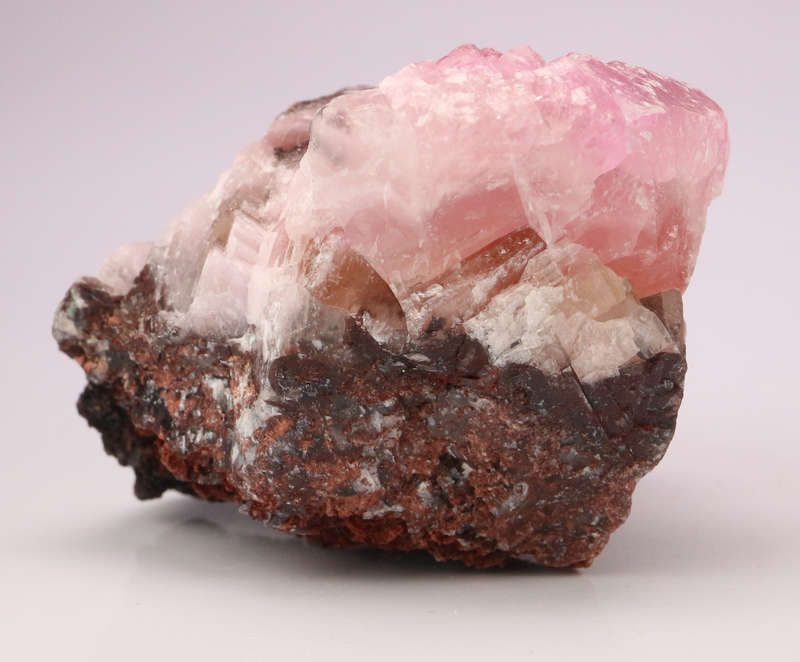 Cobaltoan Calcite on Matrix, Mashamba West Mine, DRC
