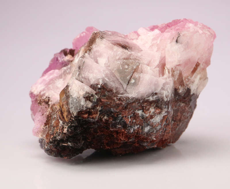 Cobaltoan Calcite on Matrix, Mashamba West Mine, DRC