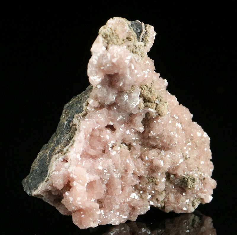 Rhodochrosite on Matrix,"N'Chwaning II Mine, Kalahari Manganese Field, Northern Cape, South Africa.