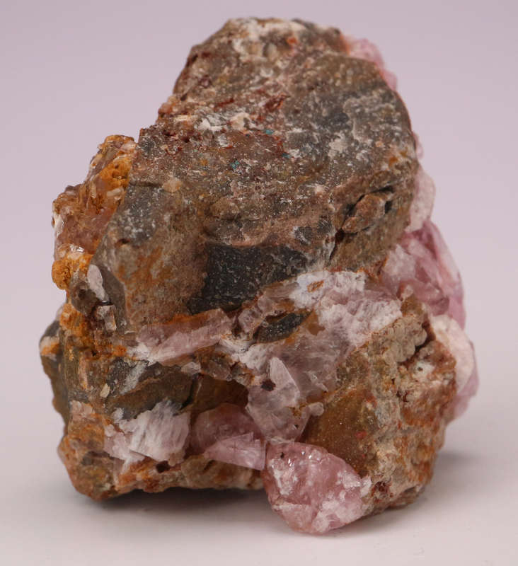 Cobaltoan Calcite on Matrix, Mashamba West Mine, DRC