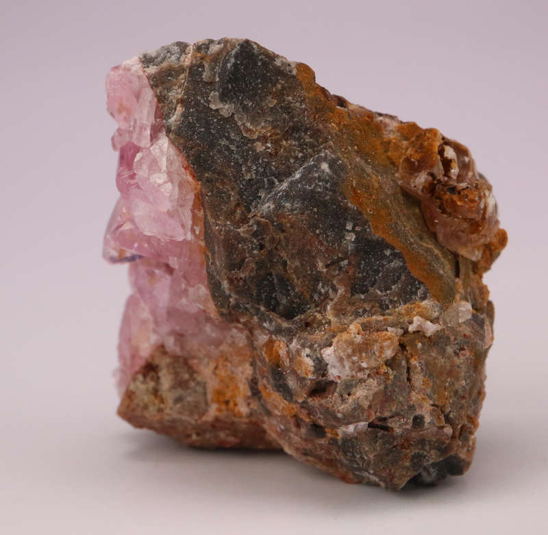 Cobaltoan Calcite on Matrix, Mashamba West Mine, DRC