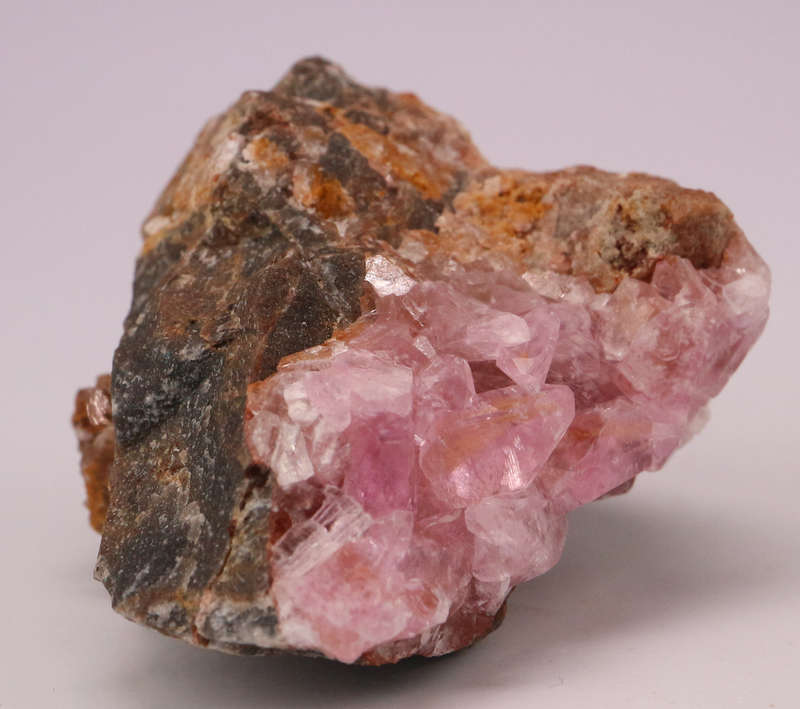 Cobaltoan Calcite on Matrix, Mashamba West Mine, DRC