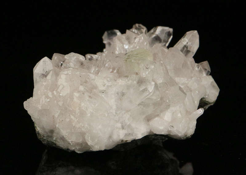 Prehnite on Quartz Cluster, Gobobosebberge Mnt, Namibia