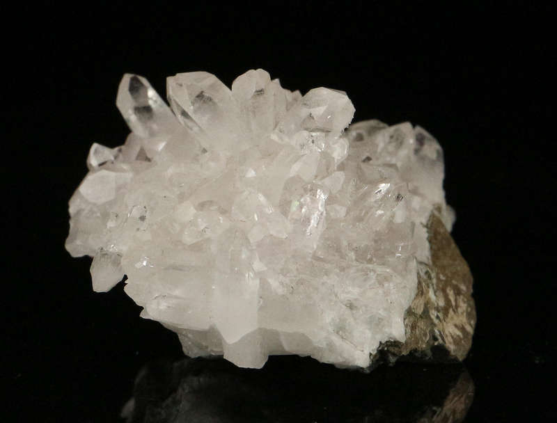 Prehnite on Quartz Cluster, Gobobosebberge Mnt, Namibia