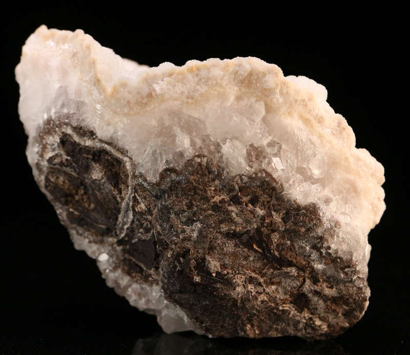 Quartz on Calcite on Matrix, N'Chwaning I, Northern Cape, South Africa