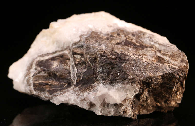 Quartz on Calcite on Matrix, N'Chwaning I, Northern Cape, South Africa