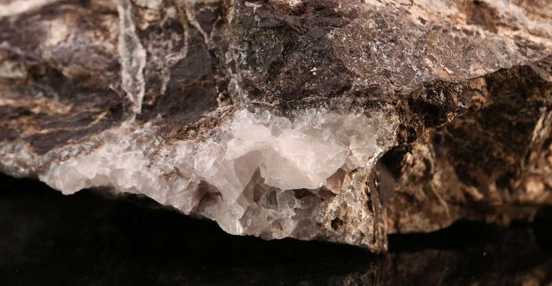 Quartz on Calcite on Matrix, N'Chwaning I, Northern Cape, South Africa
