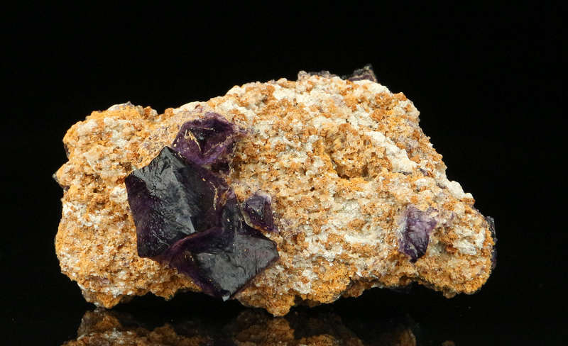 Grape Jelly Fluorite on Matrix, Damaraland, Palmwag, Erongo, Namibia