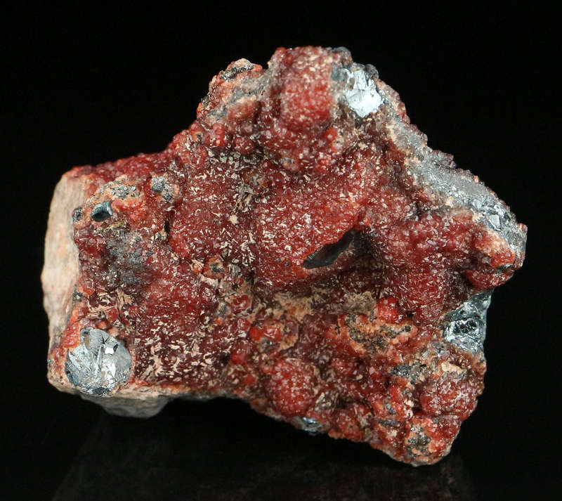 Andradite on Hematite on Matrix,"N'Chwaning II Mine, Kalahari Manganese Field, Northern Cape, South