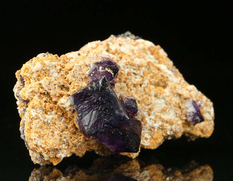Grape Jelly Fluorite on Matrix, Damaraland, Palmwag, Erongo, Namibia