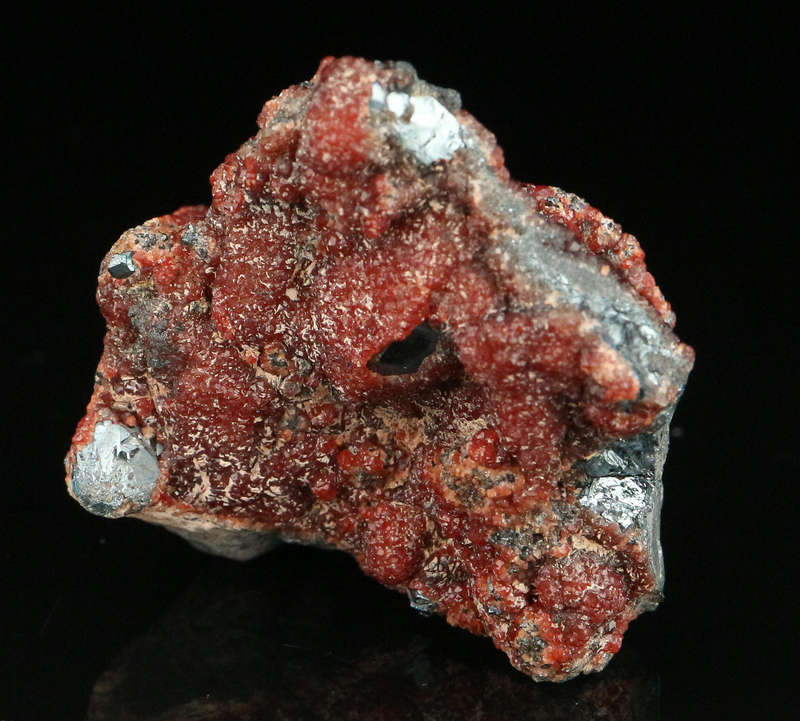 Andradite on Hematite on Matrix,"N'Chwaning II Mine, Kalahari Manganese Field, Northern Cape, South