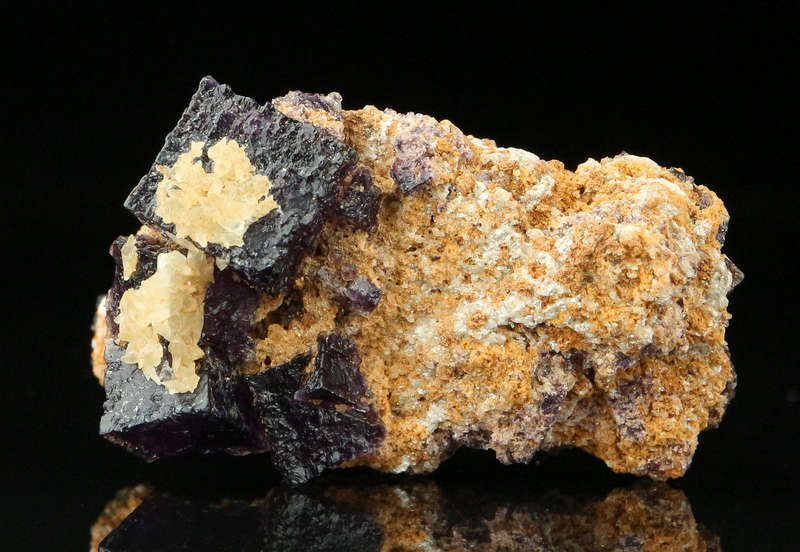 Grape Jelly Fluorite on Matrix, Damaraland, Palmwag, Erongo, Namibia