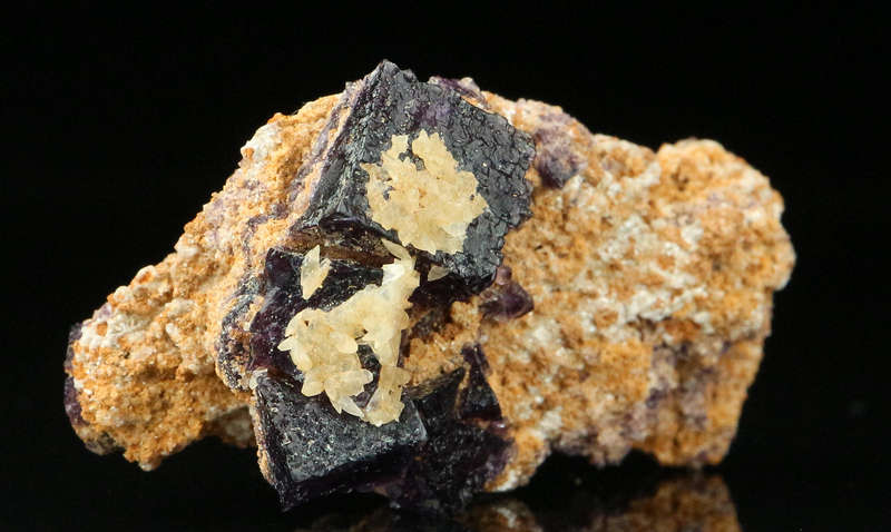 Grape Jelly Fluorite on Matrix, Damaraland, Palmwag, Erongo, Namibia