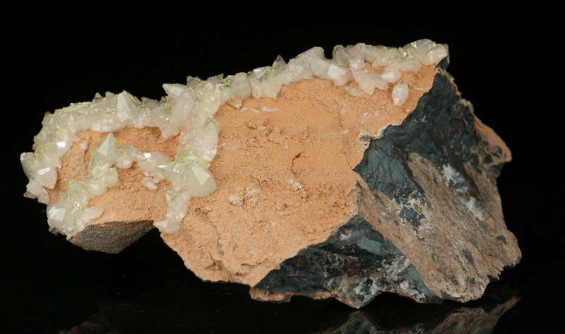 Ettringite, Calcite on Matrix,"N'Chwaning II Mine, Kalahari Manganese Field, Northern Cape, South Af