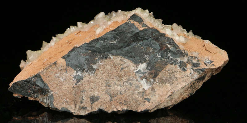 Ettringite, Calcite on Matrix,"N'Chwaning II Mine, Kalahari Manganese Field, Northern Cape, South Af