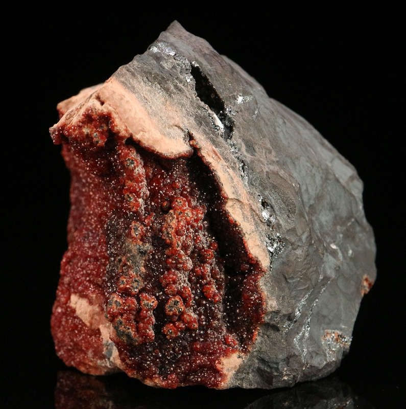 Andradite on Matrix, "N'Chwaning II Mine, Kalahari Manganese Field, Northern Cape, South Africa. "