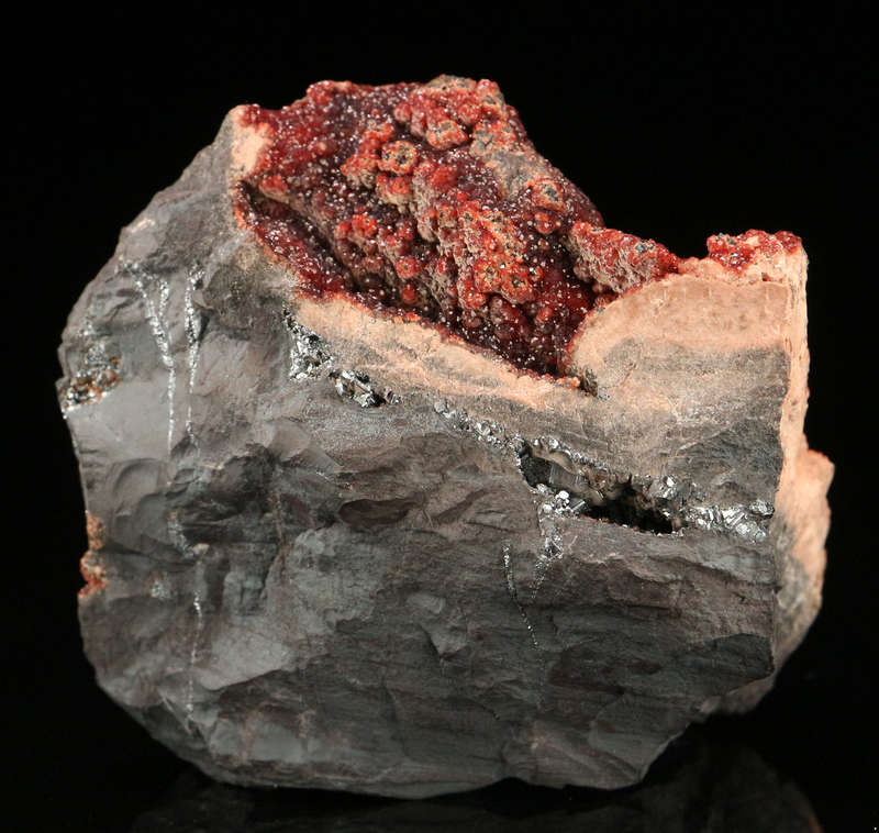 Andradite on Matrix, "N'Chwaning II Mine, Kalahari Manganese Field, Northern Cape, South Africa. "