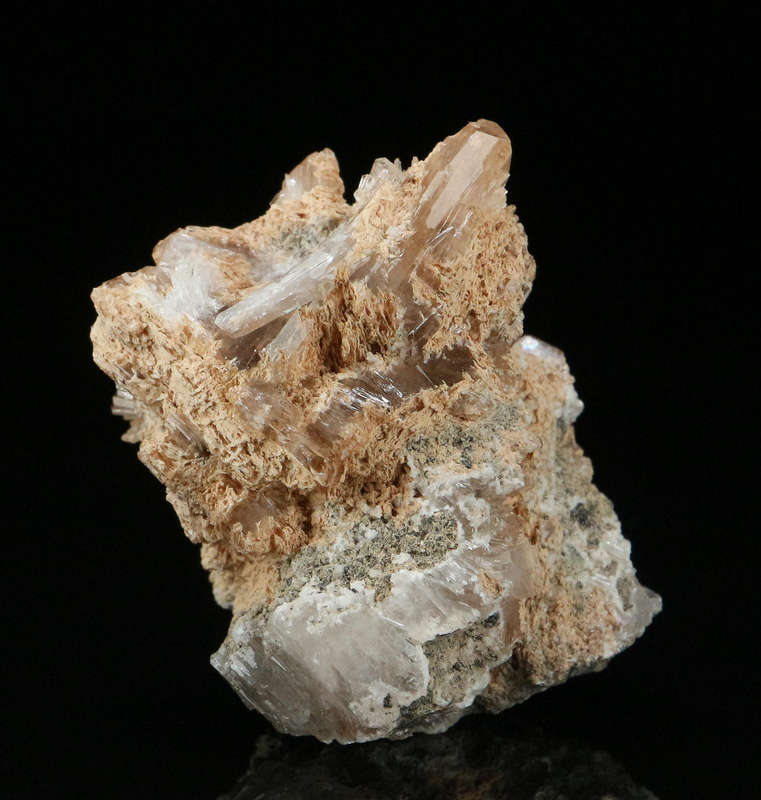 Hydroxyapophyllite on Matrix,"N'Chwaning II Mine, Kalahari Manganese Field, Northern Cape, South Afr