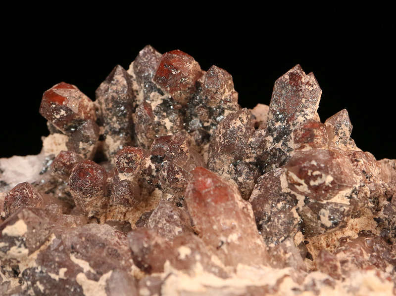 Red Hematite incl Quartz Cluster, Orange River Area, Northern Cape, South Africa