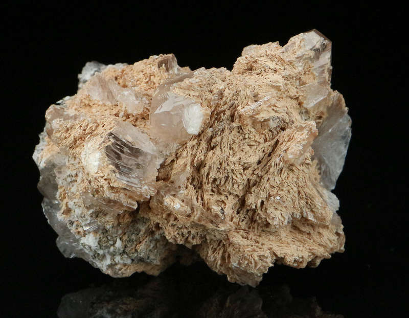 Hydroxyapophyllite on Matrix,"N'Chwaning II Mine, Kalahari Manganese Field, Northern Cape, South Afr