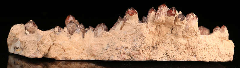 Red Hematite incl Quartz Cluster, Orange River Area, Northern Cape, South Africa