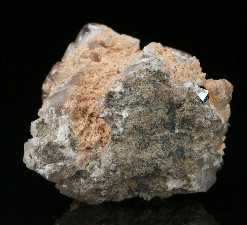 Hydroxyapophyllite on Matrix,"N'Chwaning II Mine, Kalahari Manganese Field, Northern Cape, South Afr