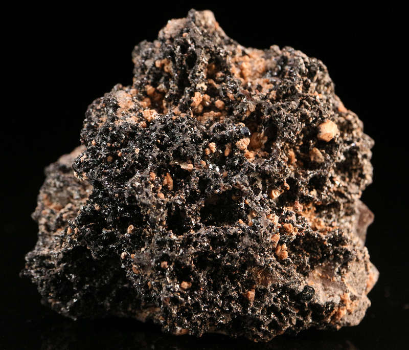 Andradite on Hematite Cluster, N'Chwaning II, Northern Cape, South Africa