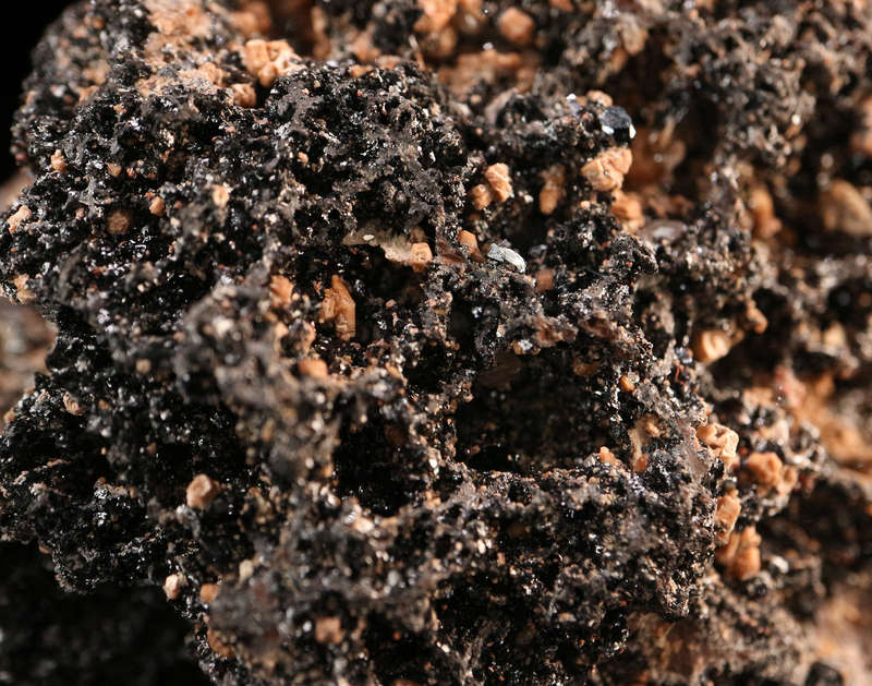 Andradite on Hematite Cluster, N'Chwaning II, Northern Cape, South Africa