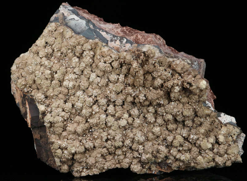 Olmiite on Matrix, "N'Chwaning II Mine, Kalahari Manganese Field, Northern Cape, South Africa. "
