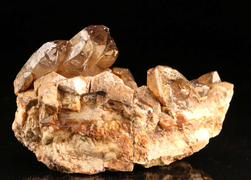 Andradite on Hematite Cluster, N'Chwaning II, Northern Cape, South Africa