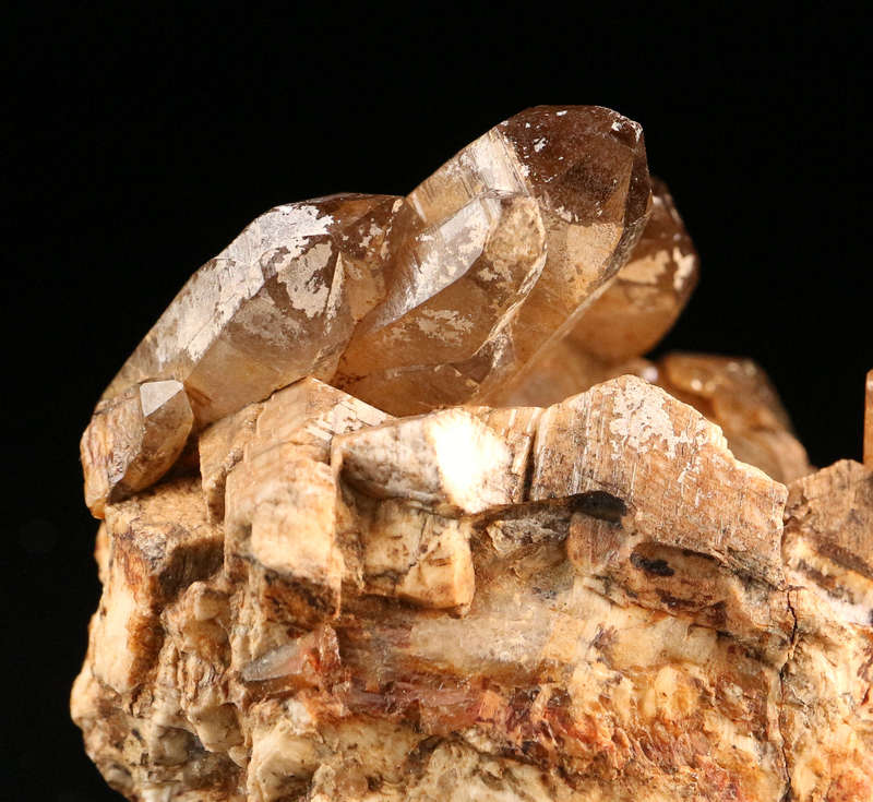 Andradite on Hematite Cluster, N'Chwaning II, Northern Cape, South Africa