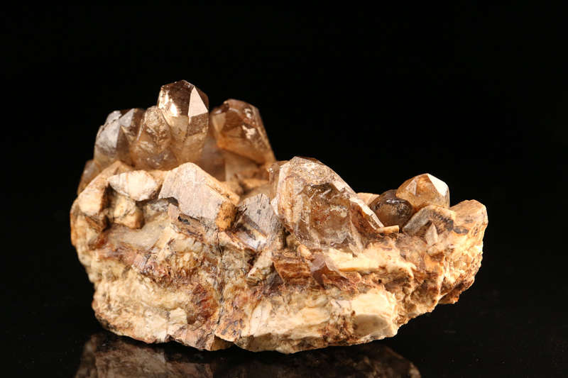 Andradite on Hematite Cluster, N'Chwaning II, Northern Cape, South Africa
