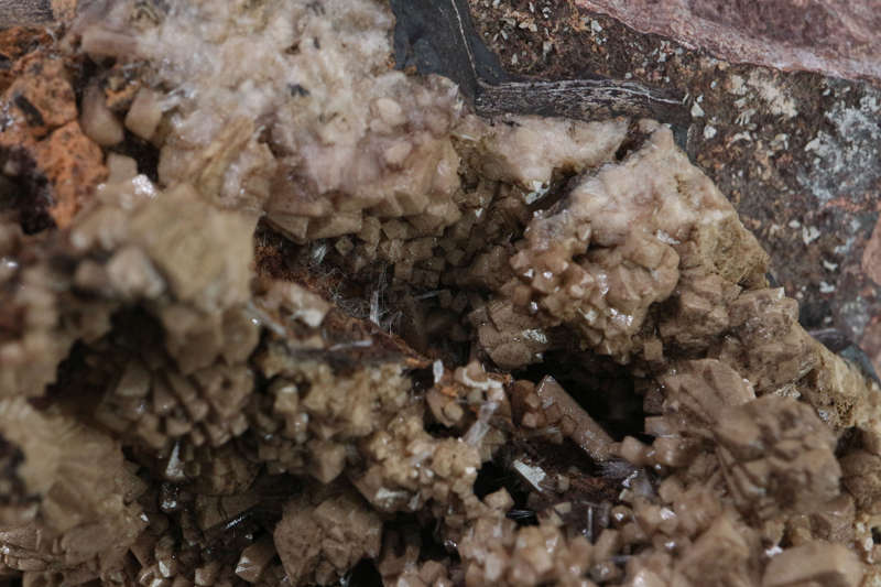 Olmiite on Matrix, "N'Chwaning II Mine, Kalahari Manganese Field, Northern Cape, South Africa. "