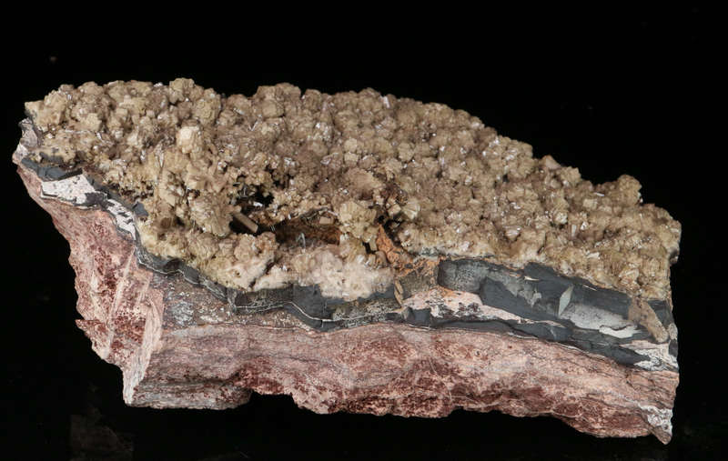 Olmiite on Matrix, "N'Chwaning II Mine, Kalahari Manganese Field, Northern Cape, South Africa. "