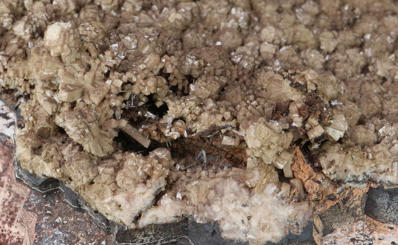 Olmiite on Matrix, "N'Chwaning II Mine, Kalahari Manganese Field, Northern Cape, South Africa. "
