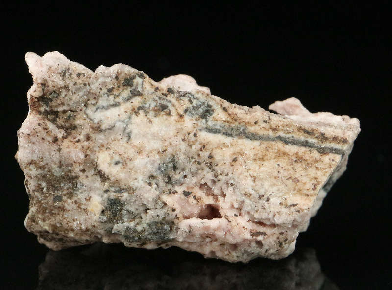 Rhodochrosite on Matrix,"N'Chwaning II Mine, Kalahari Manganese Field, Northern Cape, South Africa "