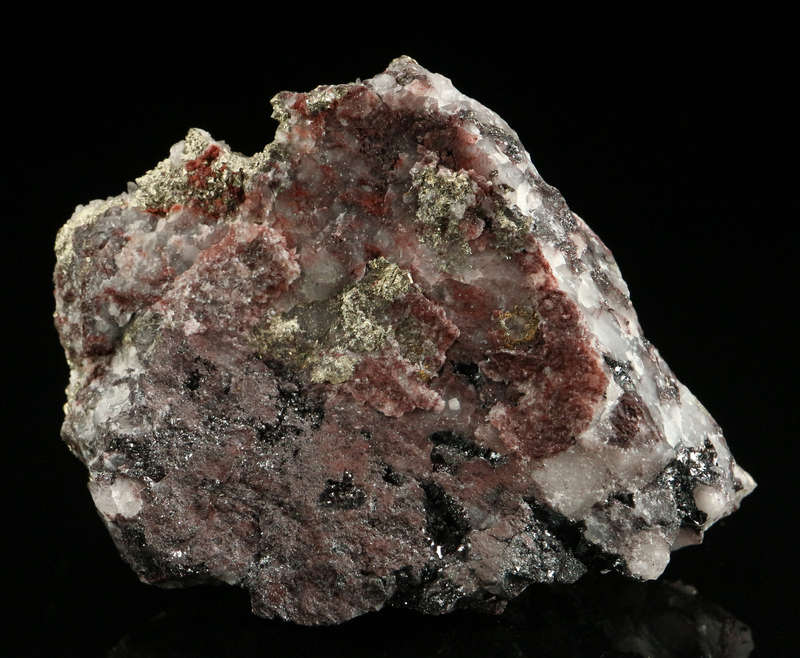 Calcite & Pyrite on Matrix,"N'Chwaning II Mine, Kalahari Manganese Field, Northern Cape, South Afric
