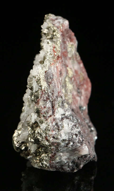 Calcite & Pyrite on Matrix,"N'Chwaning II Mine, Kalahari Manganese Field, Northern Cape, South Afric