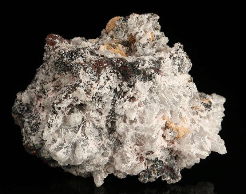 Calcite & Hematite on Matrix,"N'Chwaning II Mine, Kalahari Manganese Field, Northern Cape, South Afr