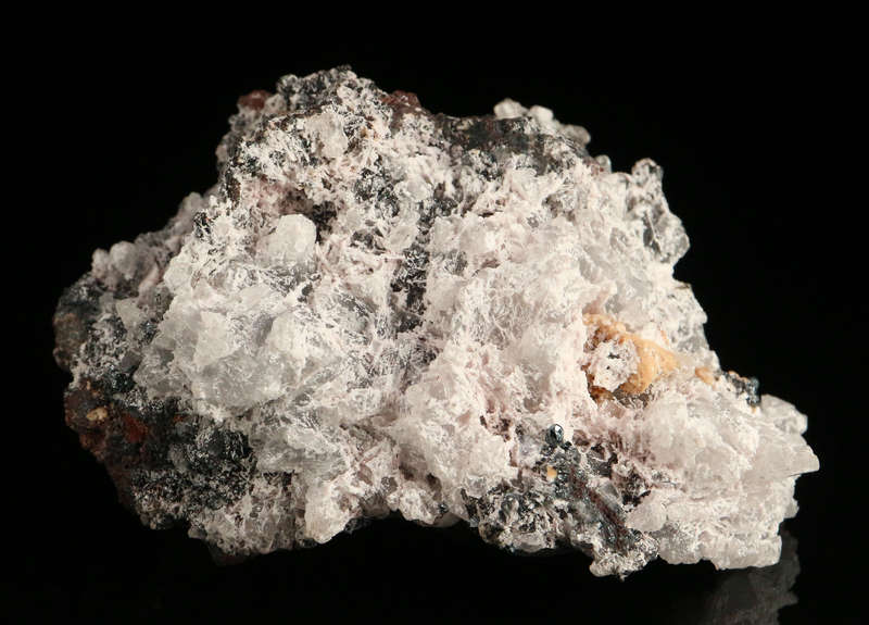 Calcite & Hematite on Matrix,"N'Chwaning II Mine, Kalahari Manganese Field, Northern Cape, South Afr