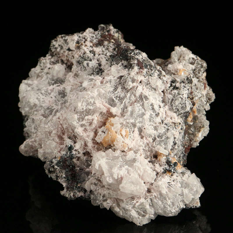 Calcite & Hematite on Matrix,"N'Chwaning II Mine, Kalahari Manganese Field, Northern Cape, South Afr