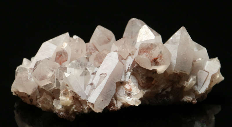 Red Hematite incl Quartz Cluster, Orange River Area, Northern Cape, South Africa