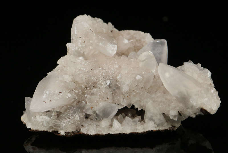 Calcite on Matrix, "N'Chwaning II Mine, Kalahari Manganese Field, Northern Cape, South Africa. "