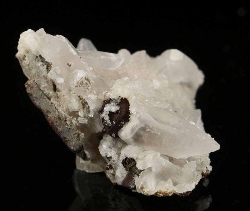 Calcite on Matrix, "N'Chwaning II Mine, Kalahari Manganese Field, Northern Cape, South Africa. "