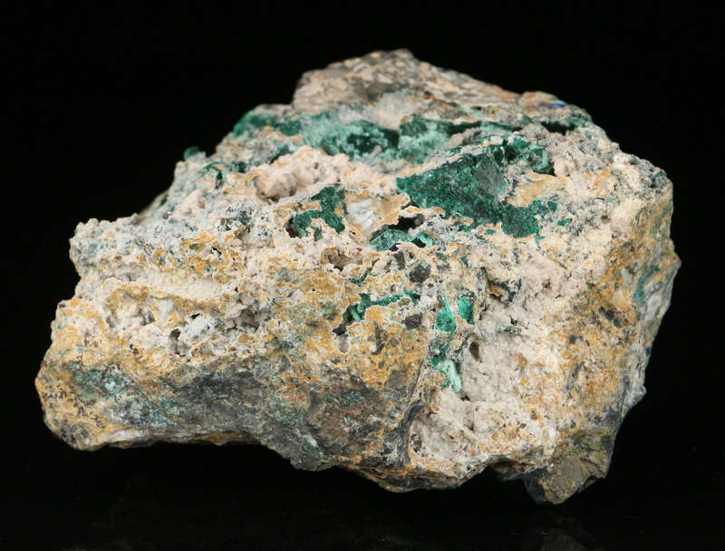 Malachite, Azurite on Matrix, Tsumeb Mine, Namibia