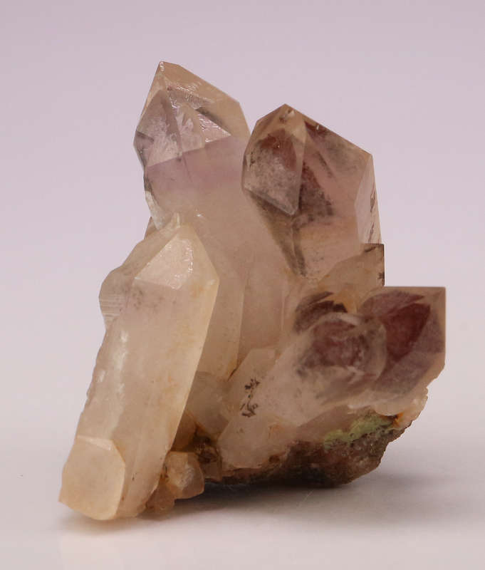 Red Hematite in Quartz Cluster, Orange River Area, Northern Cape, South Africa