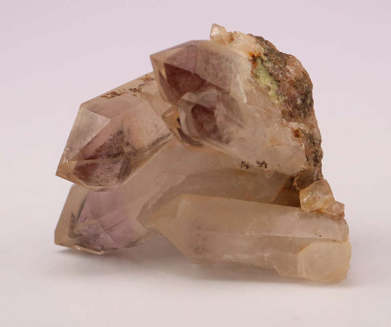 Red Hematite in Quartz Cluster, Orange River Area, Northern Cape, South Africa