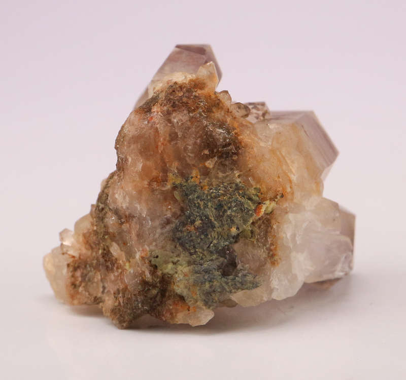 Red Hematite in Quartz Cluster, Orange River Area, Northern Cape, South Africa