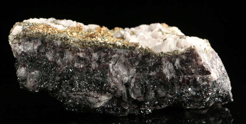 Pyrite & Calcite on Matrix,"N'Chwaning II Mine, Kalahari Manganese Field, Northern Cape, South Afric
