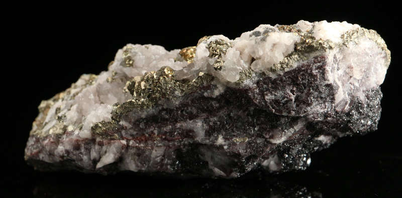 Pyrite & Calcite on Matrix,"N'Chwaning II Mine, Kalahari Manganese Field, Northern Cape, South Afric